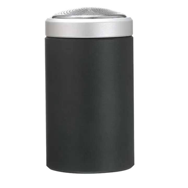 Afeitadora eléctrica portátil para hombres, máquina de afeitar lavable, recargable, de viaje, en seco y húmedo, de doble uso, color negro - 1