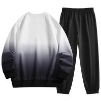 Conjuntos de dos piezas para hombre, Sudaderas con cuello redondo y pantalones, trajes deportivos informales, moda de otoño - details 6