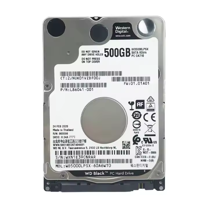 Western Digital Black 500GB Discado duro para ordenador portátil 7200 RPM 2,5 pulgadas - 1