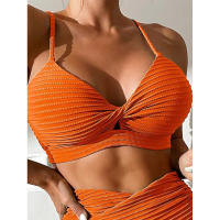 Bikini de cintura alta para mujer TRY JADE Sexy, acolchado con realce, estilo de bañador de primavera/verano - details 7