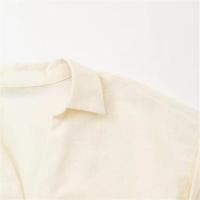 Vestido de poliéster de moda de verano con cuello en V informal suelto para mujer - details 3