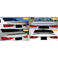 BDBO Wings para Audi 2014-2020 A3 S3 RS3 Sedan 4 puertas alerón ala trasera tapa del maletero, negro brillante - estilo High Kick M4 - details 4