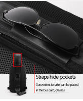 Bolso bandolera de pecho multifunción Oxford impermeable para hombre, de gran capacidad, para exteriores - details 17