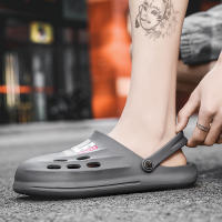 Zuecos de jardín para hombre, sandalias negras para exteriores, zapatillas de playa - details 19