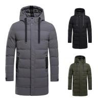 Chaqueta de algodón de fibra larga para hombre, chaqueta informal cálida de invierno para hombre, ropa de moda para hombre, chaqueta de plumón - details 2