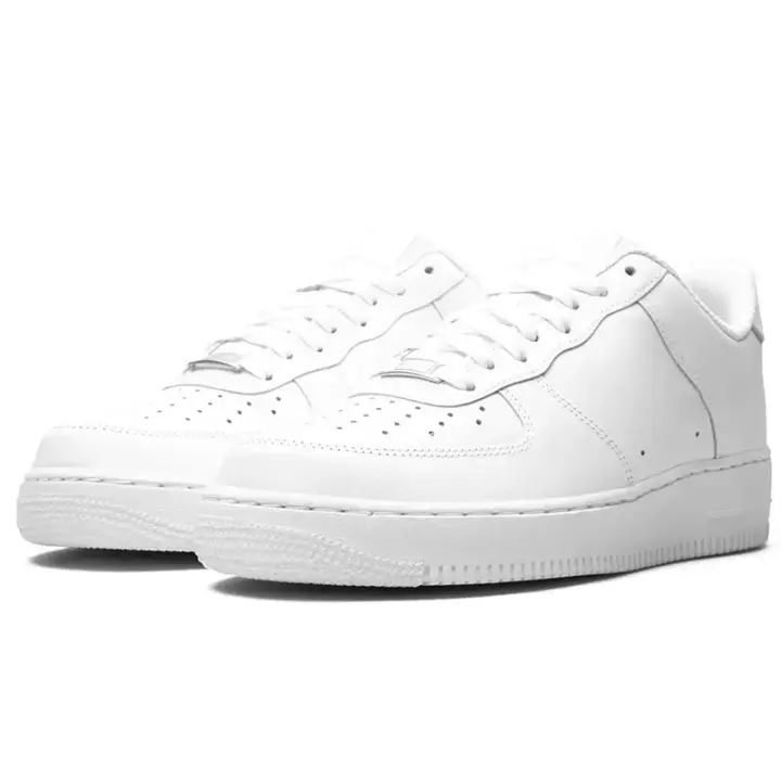 Zapatillas Deportivas Clásicas AF1 Blancas Zapatos Casuales para Hombres y Mujeres - 1