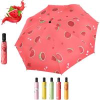 Paraguas de viaje plegable de verano, paraguas a prueba de viento, paraguas para sol y lluvia, paraguas impermeable y anti UV para mujeres y hombres, automático - details 27