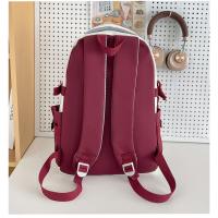 Mochila de gran capacidad femenina-japonesa color de contraste marca de moda mochila para estudiantes universitarios bolsa de viaje de ocio nueva bolsa para computadora - details 18