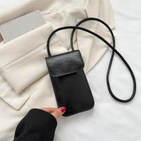 Bolso bandolera de cuero PU sólido para mujer, bolso para teléfono móvil - details 3