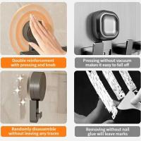 Estante de baño con ventosa de acero al carbono, estante de almacenamiento para ducha con montaje en pared sin perforaciones, soporte de carga fuerte de gran capacidad - details 7