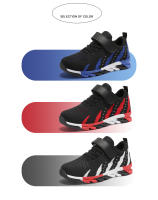 Zapatillas de deporte transpirables antideslizantes para niños, zapatos de tenis deportivos cómodos para niños, zapatos para caminar casuales suaves para la escuela - details 4
