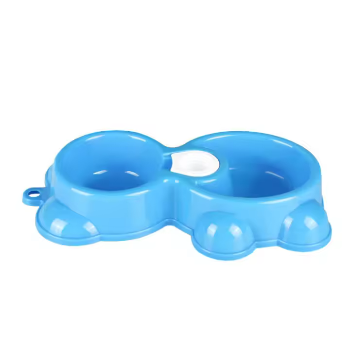 Dispensador Automático de Agua para Mascotas de Doble Puerto Bol de Alimentos para Perros y Gatos Fuenta de Bebida para Mascotas Universal - 1