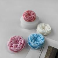 Resina epoxi Austin Rose flor molde peonía hecho a mano vela molde 3D DIY jabón molde fabricación de velas - details 4