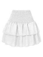 Ral plisado corto para mujer, falda Vintage de cintura alta con volantes, vestido bohemio de vacaciones para mujer - details 15