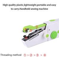 Máquina de coser portátil para reparaciones rápidas, Mini juego de costura para el hogar, herramienta de ropa DIY - details 3