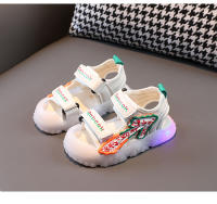 Zapatos de playa anti-retroceso tipo baotou para niños y niñas, zapatos para niños pequeños con suela blanda intermitente para niños - details 11