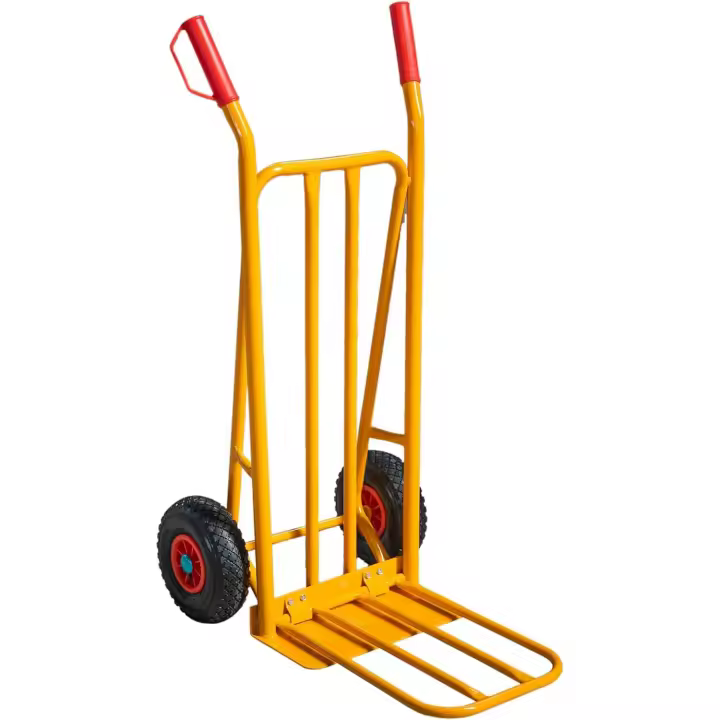 Carretilla de Mano Plegable Capacidad de Carga Máxima 300 kg Ruedas Neumáticas - 1