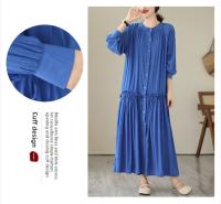 Elegante Vestido Suelto para Mujer Otoño 2025 Falda Larga de Moda de Talla Grande - details 10