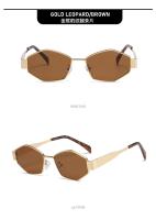 Gafas de sol hexagonales de moda para mujer 2025, diseño de marca de lujo, gafas de sol poligonales únicas, gafas de sol vintage con montura pequeña para hombre - details 18