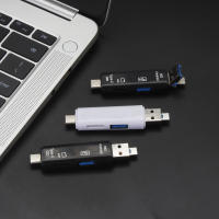 Lectora de Tarjetas de Memoria USB3.0 Ligera de JASTER Multifuncional con USB Type-C, Micro USB, TF, SD Adaptador de Accesorios Móviles - details 4