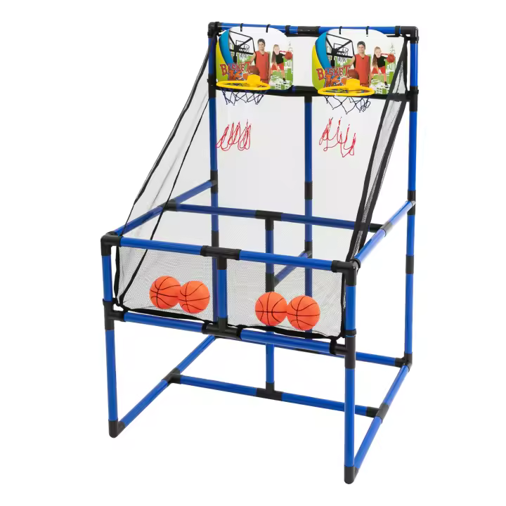 Máquina de tiro doble para niños, equipo de videojuegos de entrenamiento de baloncesto - 1
