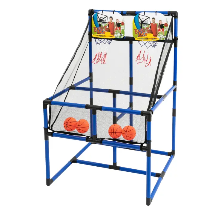 Máquina de tiro doble para niños, equipo de videojuegos de entrenamiento de baloncesto - 1