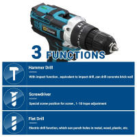 Destornillador Inalámbrico 88VF Mini Taladro Eléctrico de Impacto con Batería de Iones de Litio DC Herramientas Eléctricas - details 0
