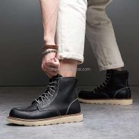 Nuevos zapatos casuales de alta calidad, botas de cuero, zapatos náuticos ingleses clásicos con cordones de talla grande 38-48 de EVA para hombre, marca caliente - details 9