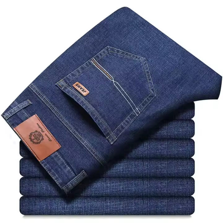 Nuevos Pantalones vaqueros clásicos para Hombre, Pantalones vaqueros para Hombre, Mannen para Hombre, monos de mezclilla negros suaves para motorista, Pantalones para Hombre, talla 32-38 - 1