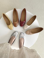 Nuevo francés de fondo plano de charol de un pedal versátil no cansado pie arco boca poco profunda zapatillas de ballet - details 45