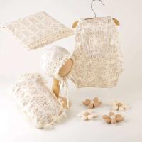Foto de Bebé Recién Nacido Tela de Algodón Retro para Diapers, Sombreros, Almohadas, Accesorios de Recién Nacido, Falda Ense, Dinosaurio Mamuruko - details 11