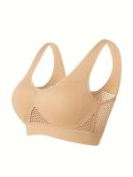 Sujetador deportivo con almohadillas incorporadas, transpirable, alta elasticidad, sin aros, perfecto para yoga, fitness, correr - details 45