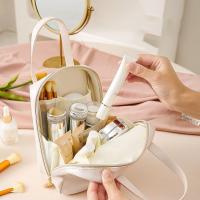 Nuevo Neceser de cuero PU, organizadores de maquillaje de gran capacidad impermeables, bolsas de almacenamiento multifunción para mujer - details 5