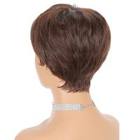 Pelucas sintéticas cortas de corte Pixie, peluca en capas de pelo Bob con parte lateral y flequillo esponjoso, extensión de cabello Natural para mujer, pelucas rectas para uso diario - details 10