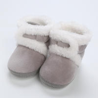 Botines suaves para bebé y niño, botas de nieve con pompón sólido, zapatos cómodos de moda, recién nacidos - details 17