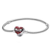 Pulsera de Plata 925 Minnie Mickey Spider Encanto de Abalorio de Corazón de Amor - details 6
