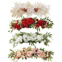 Corona de Flores de Arco de Boda Rosas Artificiales para Decoración de Guirnaldas - details 1