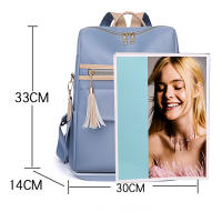 Mochila para mujer Bolso de hombro simple de color sólido - details 0