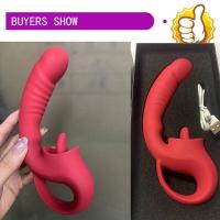 Leten-vibradores realistas para la salud Vaginal, consolador con 10 vibraciones con lengua para lamer el clítoris, estimulador del punto G, Juguetes sexuales eróticos para adultos - details 7