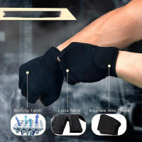 Guantes deportivos para hombre y mujer, equipo de mancuernas de medio dedo, antideslizantes, transpirables, entrenamiento de levantamiento de pesas, protectores de palma - details 3