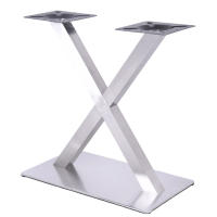 Patas de mesa de acero inoxidable diseño X / V estantes de mesa, asientos de mesa, mesas dobles estantes de mesa de acero inoxidable - details 3