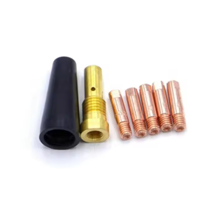 Puntas de boquilla sin gas para FC90, alambre de núcleo fundente, alimentación de 0,8mm, FC90, herramientas de soldadura MIG, 7 unidades por juego - 1