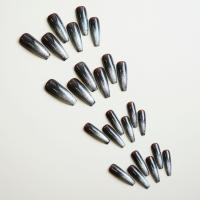 24PCS Uñas Postizas De Ojo De Gato Café Fototerapia Armadura De Mano Uñas Postizas De Resina Unisex Para Fiestas Y Uso Diario - details 2