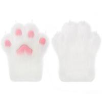 Guantes de disfraz de Cosplay de dibujos animados, traje de Fursuit Kigurumi, guantes de pata de gato de peluche, accesorios de Cosplay peludos gruesos, regalos - details 10