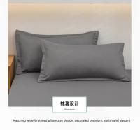 Sábana de Algodón Aloe Puro de Color Sencillo Pieza Única para Cama Doble - details 7