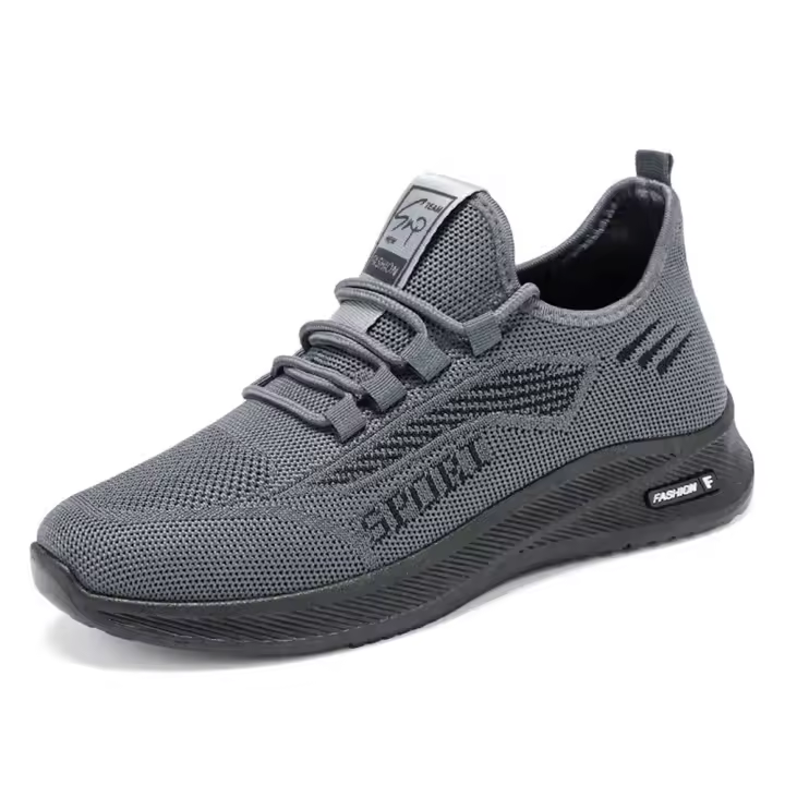 2025 nuevos deportes zapatos de los hombres transpirable casual nuevos zapatos de suela blanda tejida con mosca zapatos deportivos de los hombres - 1