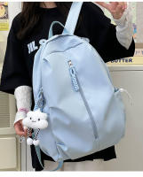 Mochila de viaje de gran capacidad, novedad de 2025, mochila escolar sencilla de Color sólido para estudiantes, Mochila deportiva, bolsa para ordenador - details 9