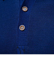 Camisa Polo De Manga Corta Para Hombre Estilo Retro Tejida Color Sólido Casual Negocios Jersey Anti-Shrink Primavera Verano - details 6