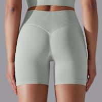 Pantalones cortos de cintura alta para mujer, ropa deportiva para Yoga, gimnasio, correr, pantalones cortos de entrenamiento - details 44