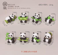Set de Miniaturas de Panda 8 Figuras de Resina para Decoración de Casa DIY - details 2